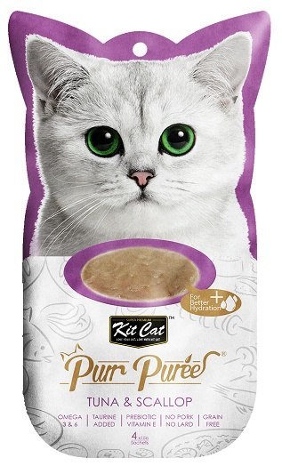 Kit Cat PurrPuree Tuna & Scallop 4x15g