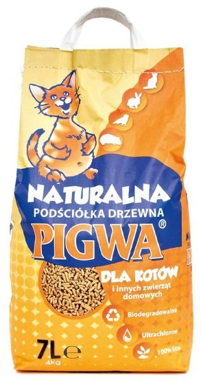 Pigwa drzewna - podściółka dla kotów i gryzoni - żwirek drewniany 7L