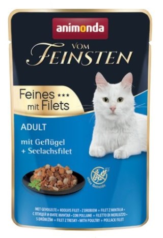 Animonda vom Feinsten Cat Adult Drób + filet z mintaja saszetka 85g