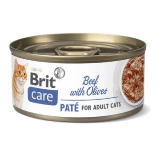 Brit Care Cat Beef Pate & Olives puszka 70g