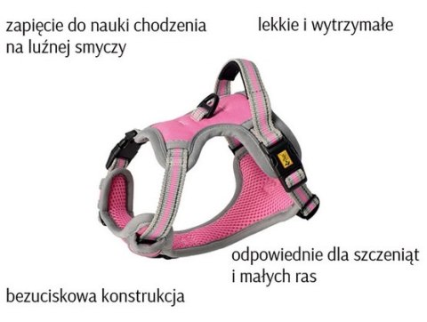 Dingo Szelki bezuciskowe Dynamic Junior S różowe