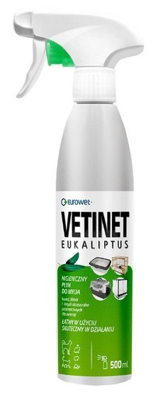 Eurowet Vetinet płyn do kuwet i klatek 500ml