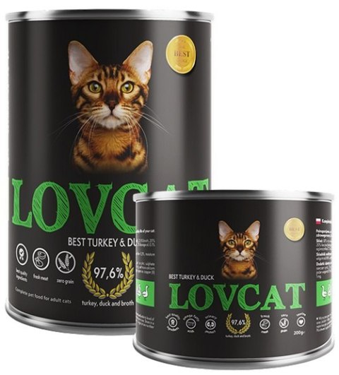 Lovcat Best Turkey & Duck puszka 200g