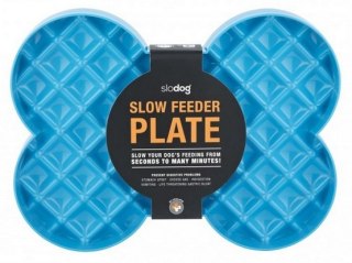 SloDog Slow Feeder Plate Miska duża kość turkusowa