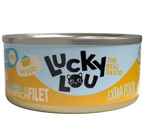 Lucky Lou Extrafood Kurczak & Tuńczyk w bulionie puszka 70g