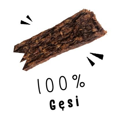 Paka Zwierzaka Stripsy Gęś 100% 70g