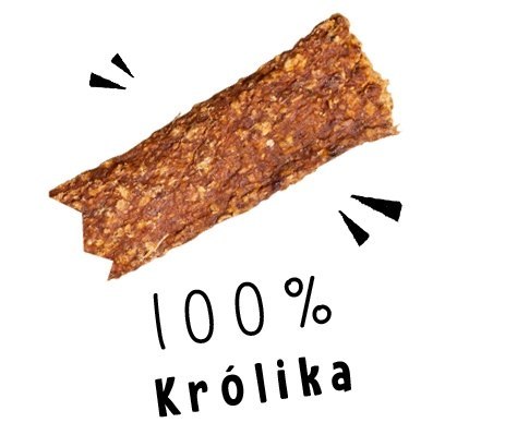 Paka Zwierzaka Stripsy Królik 100% 70g