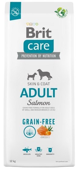 Brit Care Grain Free Adult Small & Medium Salmon 12kg