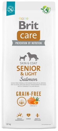 Brit Care Grain Free Senior & Light Salmon 12kg