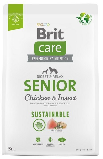 Brit Care Sustainable Senior Chicken & Insect 3kg