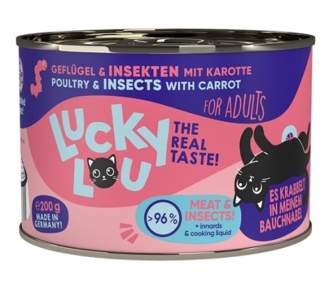 Lucky Lou Lifestage Adult Drób i owady puszka 200g