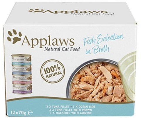 Applaws puszki dla kota Multipack Fish 12x70g