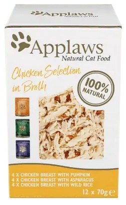 Applaws saszetki dla kota Chicken Selection Multi Pack 12x70g