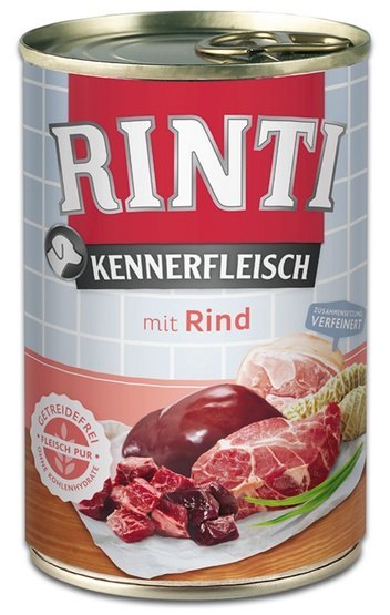 Rinti Kennerfleisch Rind pies - wołowina puszka 400g