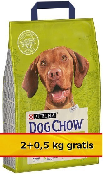 Purina Dog Chow Adult Jagnięcina 2,5kg (2+0,5kg)