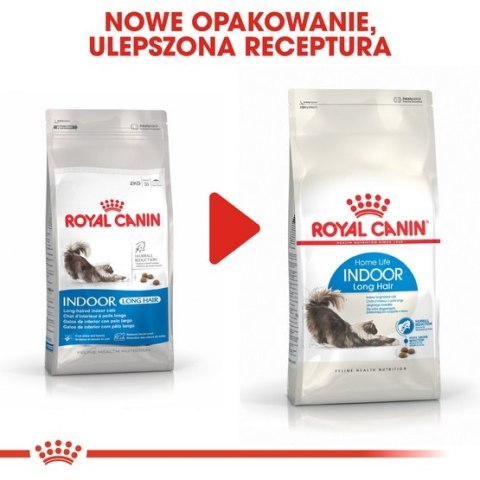 Royal Canin Indoor Long Hair karma sucha dla kotów dorosłych, długowłose, przebywających wyłącznie w domu 10kg