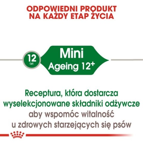 Royal Canin Mini Ageing 12+ karma sucha dla psów dojrzałych po 12 roku życia, ras małych 3,5kg