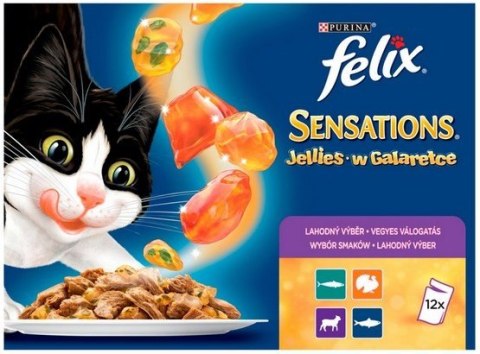 Felix Sensations Mix w galaretce saszetki 12x100g (10+2)