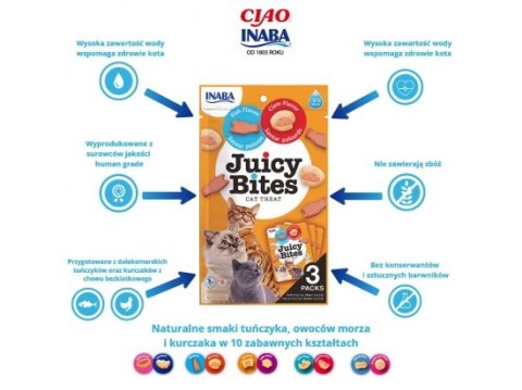 Inaba Cat Juicy Bites Ryba i małże 33,9g