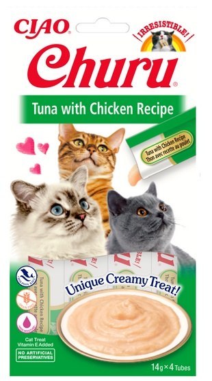 Inaba Ciao Cat Churu Creamy Tuńczyk i kurczak 56g