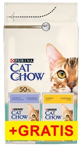 Purina Cat Chow Special Care Hairball Control 1,5kg + saszetki 2x85g gratis