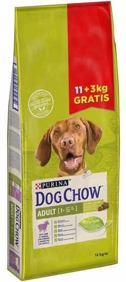 Purina Dog Chow Adult Jagnięcina 14kg (11+3kg gratis)