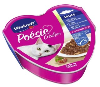 Vitakraft Poesie sos dorsz z makaronem w sosie pomidorowym tacka 85g