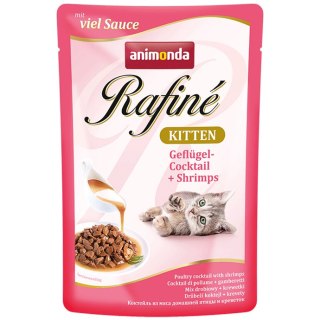 ANIMONDA Rafiné Soupé Kitten saszetka mieszanka drobiowa z krewetkami 100 g