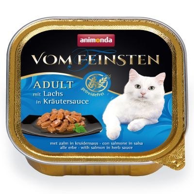 ANIMONDA Vom Feinsten Grain Free szalka z łososiem w sosie ziołowym 100g