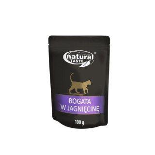 NATURAL TASTE dla kot BOGATA W JAGNIĘCINĘ 100g