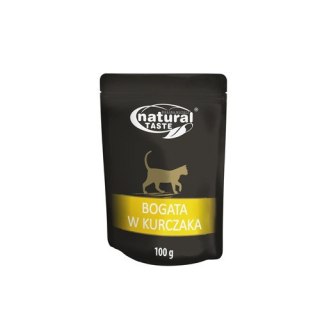 NATURAL TASTE dla kota BOGATA W KURCZAKA 100g