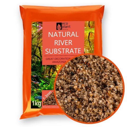 Eco Plant Natural River 1kg - żwir rzeczny 1-3mm