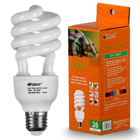 Resun Tropical UVB Bulb 5.0 26W - żarówka UVB