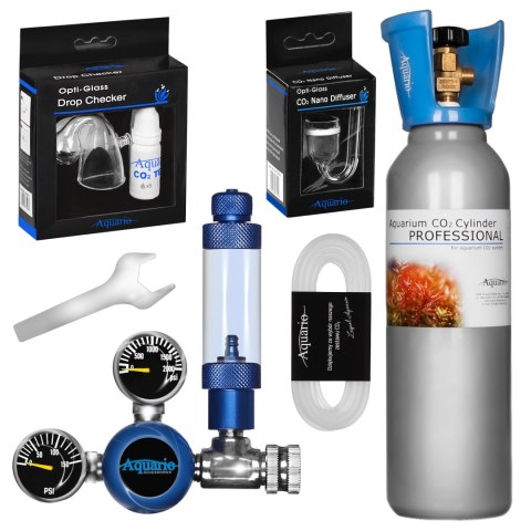 Aquario BLUE Standard - zestaw CO2 z butlą 5l