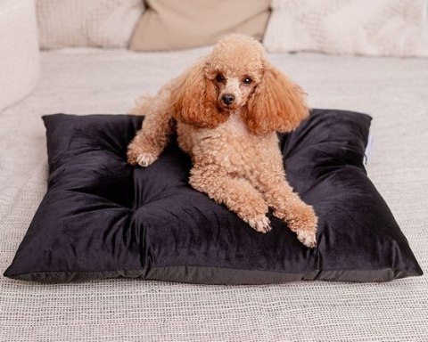 MIMIKO Pets Legowisko Poducha Velvet 70x50cm czarna