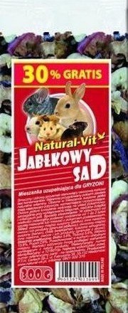 Natural-Vit Jabłkowy Sad mieszanka dla gryzoni 300g