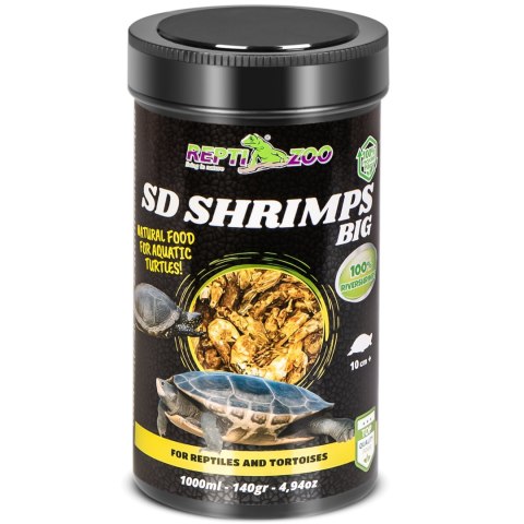 Repti-Zoo Semi Dry Shrimps L 1000ml - krewetki półmiękkie