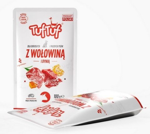 TUF TUF Wołowina z dynią i ziemniakami dla psa saszetka 100g