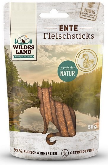 Wildes Land Cat Fleischsticks Ente 50g