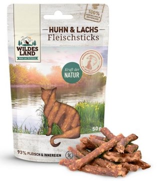 Wildes Land Cat Fleischsticks Huhn & Lachs 50g