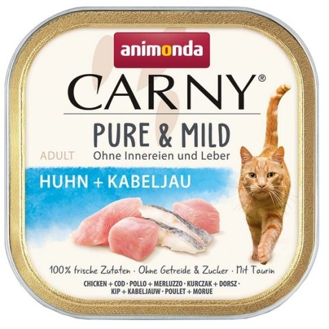 Animonda Carny Pure & Mild Kurczak + Dorsz tacka 100g