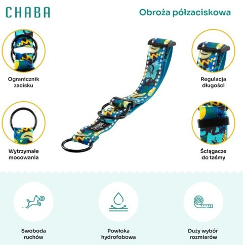 CHABA Obroża półzaciskowa Story III L Carnival