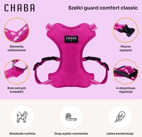 CHABA Szelki Guard Comfort Classic XL fuksja