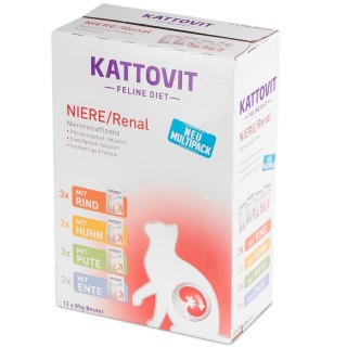 Kattovit Renal Multipack 12x85g - karma dla kotów chorych na nerki