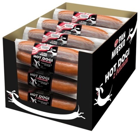 Pan Mięsko Przysmak dla psa - Hotdogi z bekonem Adult 220g