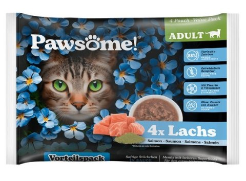 Pawsome Adult Lachs - łosoś saszetki 4x85g