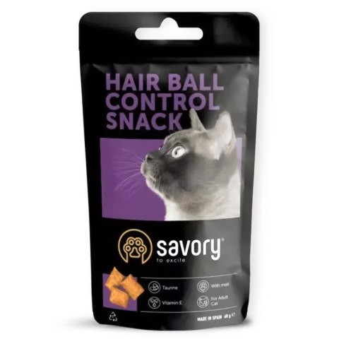 Savory Hairball Control Snack - przysmak dla kota