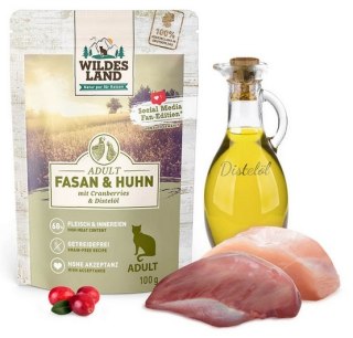 Wildes Land Cat Classic Adult Fasan & Huhn saszetka 100g