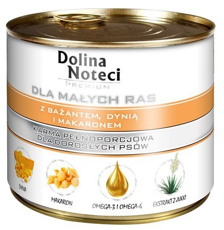 Dolina Noteci Premium Pies Mały Bażant, dynia i makaron puszka 185g