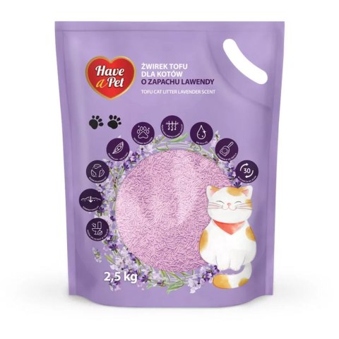 Have A Pet Tofu Cat Litter 2,5kg - żwirek lawendowy